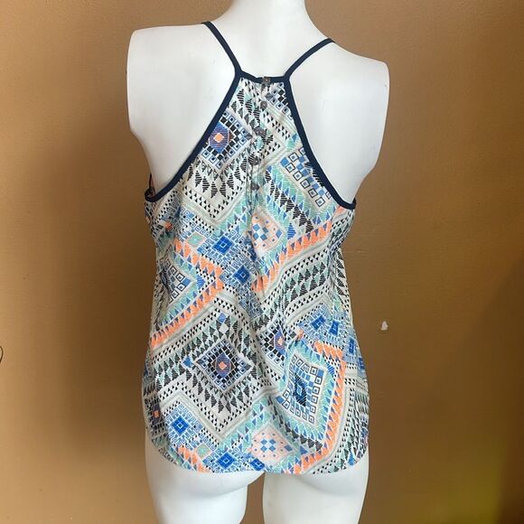 Skies are Blue Anthropologie Multicolored Racer Back Tank Top women’s Size Small - Picture 4 of 10